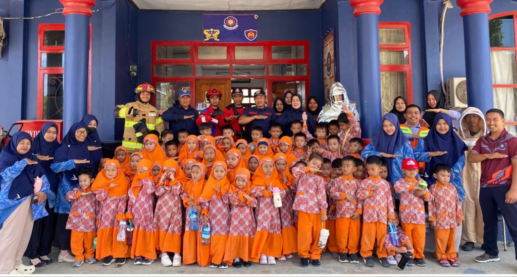 Dinas Damkar dan Penyelamatan Konawe Selatan Terima Kunjungan Belajar TK IT Insanul Faiz