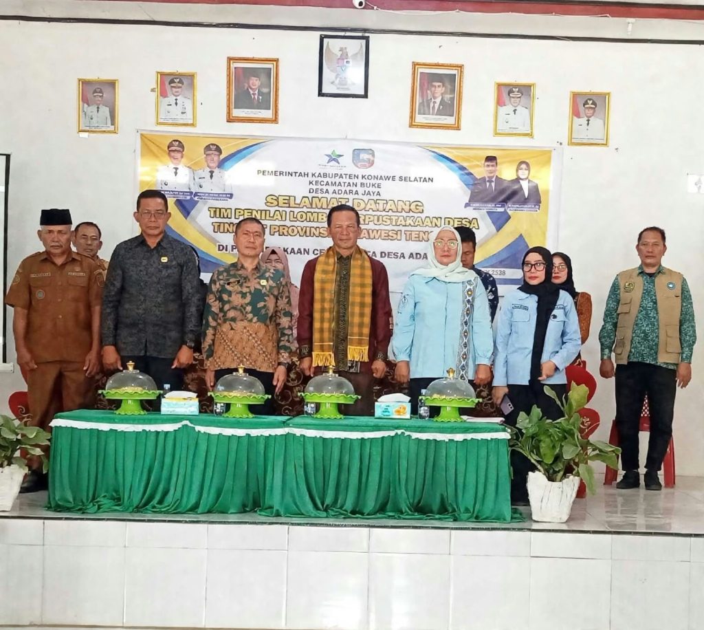 Perpustakaan Cerdas Jaya Desa Adaka Jaya Dinilai dalam Lomba Perpustakaan Desa Tingkat Provinsi Sulawesi Tenggara
